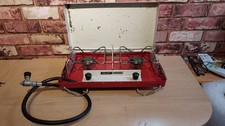 VINTAGE TILLEY TWINFOLD GC900 TWIN BURNER BUTANE GAS CAMPING STOVE 904 907