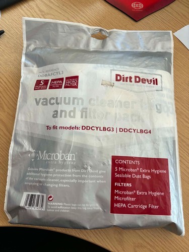 Dirt devil vacuum - dirt, bag