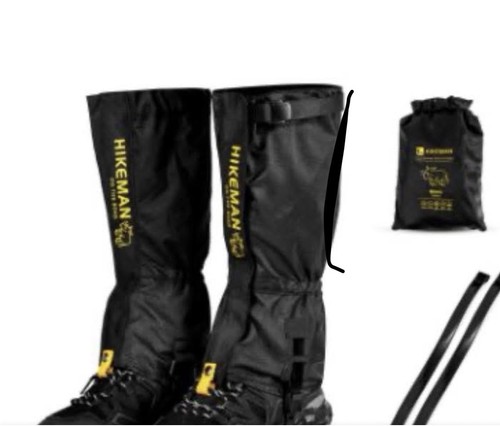 Walking the wet gaiters - in,