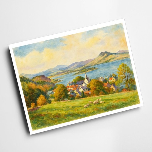 Print grange over sands - a4,
