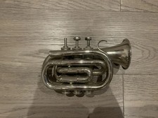 Unbranded Silver Pocket Trumpet