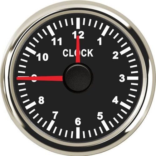 52mm clock gauge led backlight - clock,