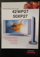 TOSHIBA 2002 42WP27 50XP27 Plasma TV Television Product Guide Catalogue Brochure
