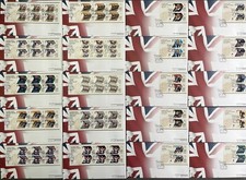 GB 2012 FDC Olympic and Paralympic Gold Medal Winners Multiple Listing