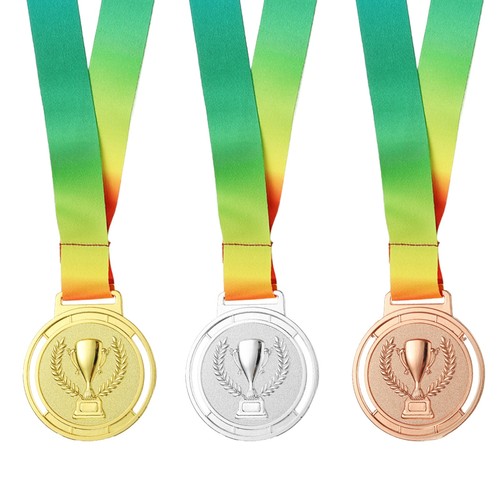 Pcs metal award medals - 3, 2.6"
