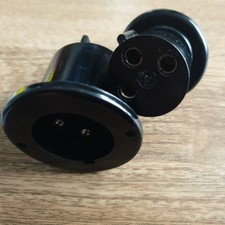 BULGIN 3 PIN MAINS PLUG AND SOCKET 28mm NOS (MN-799)