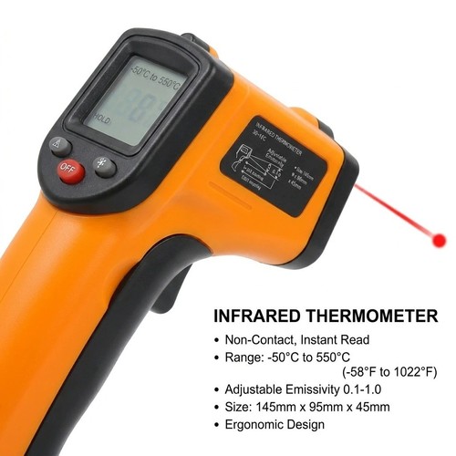 Digital infrared thermometer - infrared,