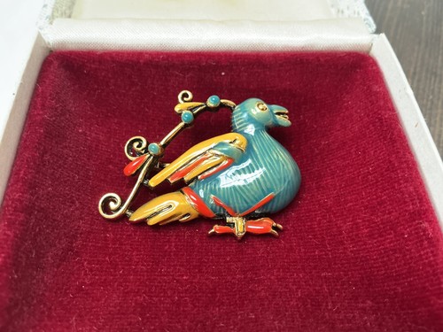 Strange enamel bird - strange,