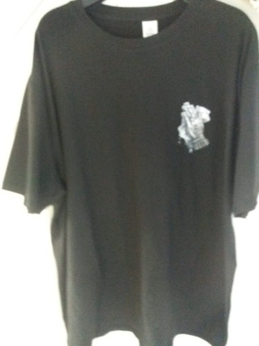 Mens black tee shirt - black, with