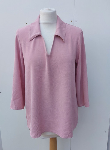 Kim top crinkle poplin v - co,