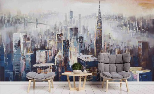 Hand draw cityscape - hand,