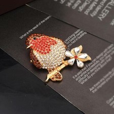 Red Breast Robin Bird Crystal