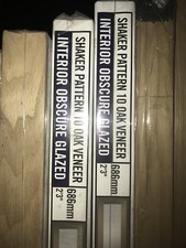 Bifold Trifold Oak Doors (27”) X 78” x 35mm Obscure Glazed 