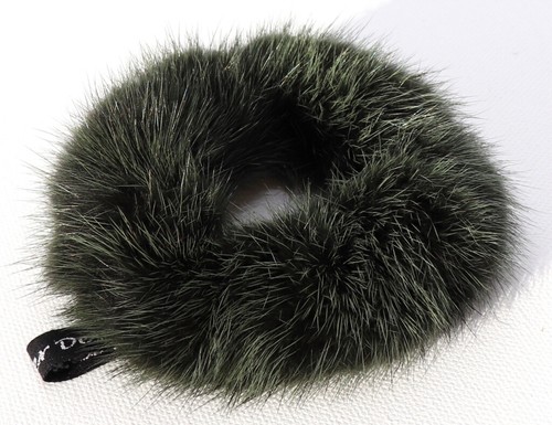 Mink hair scrunchie fur - mink,