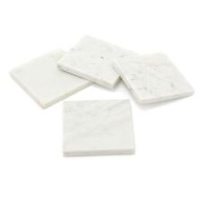 Set Of 4 White Marble Coasters