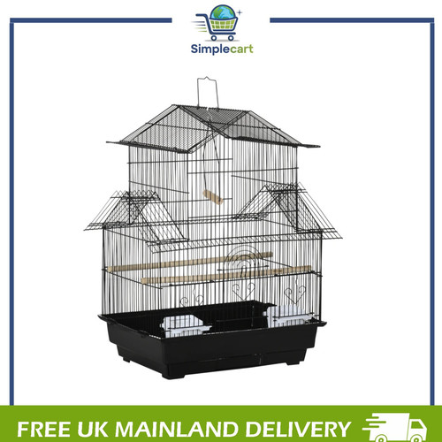 Metal bird cage small perch - small,