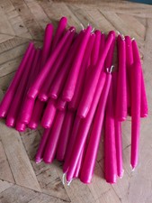 Fuchsia Taper Dinner Candles