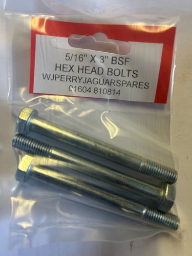 Bsf hex head - 5/16", 3"