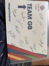 Olympic Sailing Team Signed Great Britain 2012 Poster Original