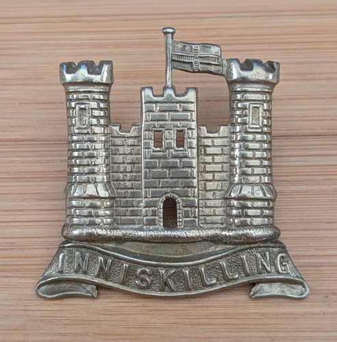 Vintage white metal cap badge - vintage,