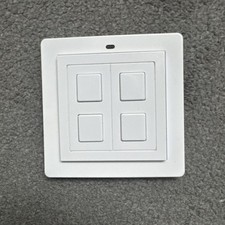 Lightwave RF LW206 WH Wire-free Switch 2 Gang White Connect Series