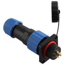 Blue Black Square Connector