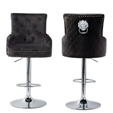 Luxury Velvet Bar Stool Swivel