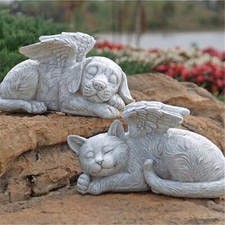 Resin angel pet statue - angel,