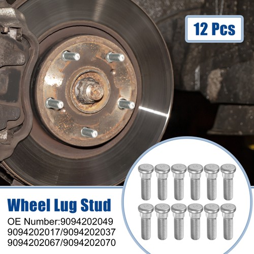 Pcs m12x1 front or - 12, rear