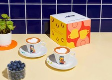 Lavazza Roma & Venezia Cappuccino Cups & Saucers - Set of 4 Cups & 4 Saucers