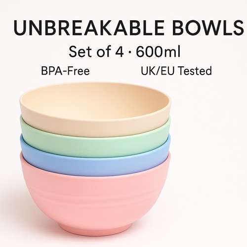 Unbreakable cereal bowls - cereal,