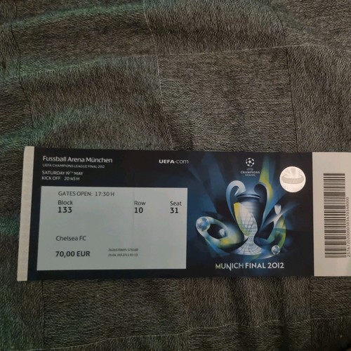 Ticket 2012 bayern munich - ticket,