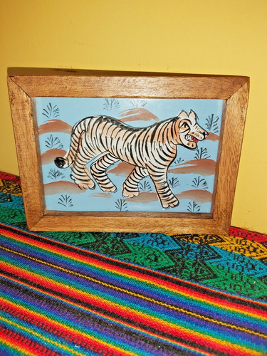 Vintage indian reverse glass - vintage,