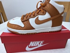 Nike Dunk Hi Retro SE Monarch Brown/white Uk Size 10 New In Box
