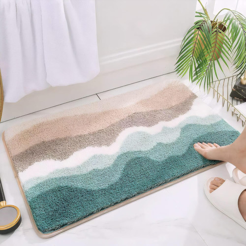 Microfiber bathroom rugs - microfiber,