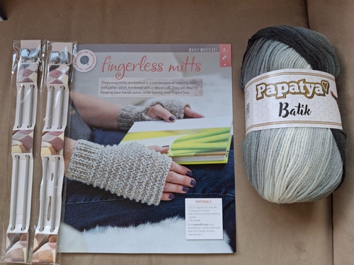 Knitting kit fingerless - kit, "