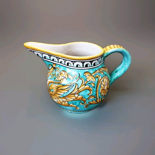 Vintage deruta blue and yellow - vintage,