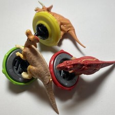 PD151 RARE Sega Playmates Dinosaur King Toys Spinning Attack Wheels 3pcs