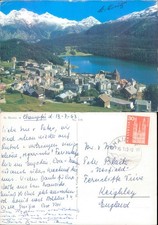 St Moritz with mountains and