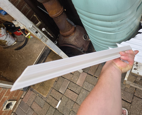 White primed mdf skirting - white,