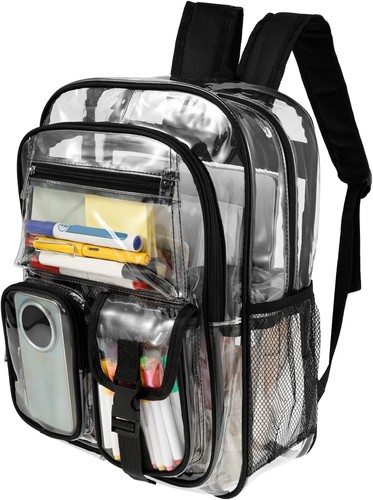 Clear pvc backpack heavy duty - clear,