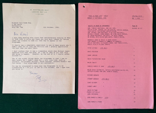 Antique signed letter lord - signed,