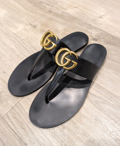 Gucci marmont logo - gucci, thong