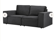 Dusk Brooklyn 2 Seater Modular Sofa In Ink Velvet RRP £1039