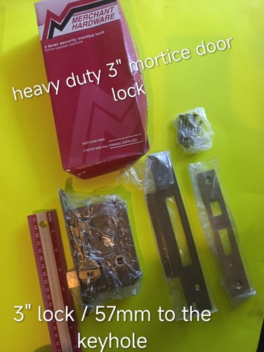 Mortice door lock 3 - door, lever