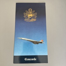 Concorde Vintage Flight Certificate And Menu London To New York 1980’s