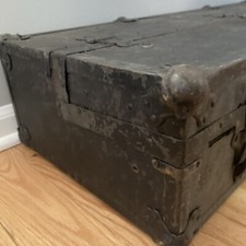 Antique  Wood Storage Chest