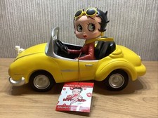 Betty Boop Yellow Sports Car