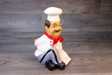 Chef Figurine Kitchen Decor Gift Porcelain Figurine Vintage Italian Statue Gift