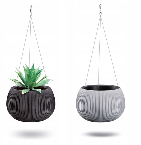 Hanging plant pot beton effect - beton,